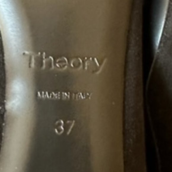 Theory Poented Toe Suede Booties, NEW - Picture 14 of 14